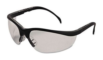 Crews KD112 Klondike Safety Glasses - Gray Lens Black Frame