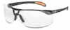 Uvex S4200HS Protege Safety Glasses - Clear Lens Polycarbonate, HydroShield Anti-Fog, Black Frame