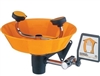 Guardian Equipment G1750P Wall Mounted Eye/Face Wash - Orange ABS Plastic Bowl