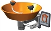 Guardian Equipment G1814P Wall Mounted Eye Wash - Orange ABS Plastic Bowl