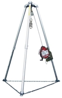 Miller MR100GC-Z7/100FT MightEvac Confined Space Self-Retracting Lifeline With Hoist - 100' Unit With Galvanized Wire Rope And 7' Tripod
