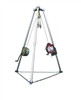 Miller MR50GXM/50FT MightEvac Confined Space Self-Retracting Lifeline With ManHandler Hoist - 50' Unit With Galvanized Wire Rope And 9' Tripod
