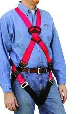 MSA 415946 FP Pro Cross-Chest Harness - XL With Qwik-Fit Leg Buckles And (1) Back (2) Hip D-Rings