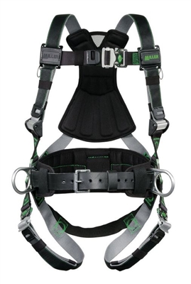 Miller RDT-TB-BDP/UBK Revolution Harness With DualTech Webbing - With Tongue Buckle Legs And Side D-Rings/Pads