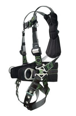 Miller RDT-TB-DP/UBK Revolution Harness With DualTech Webbing - With Tongue Buckle Legs And Side D-Rings/Pads