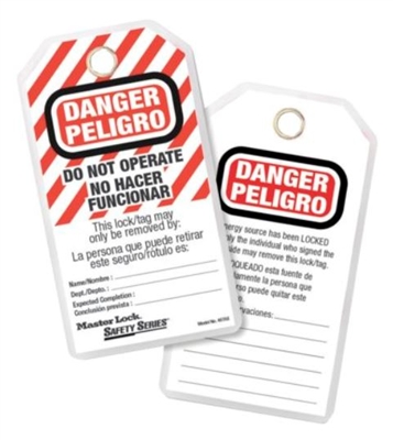 Master Lock 497AX Lockout Tags Danger