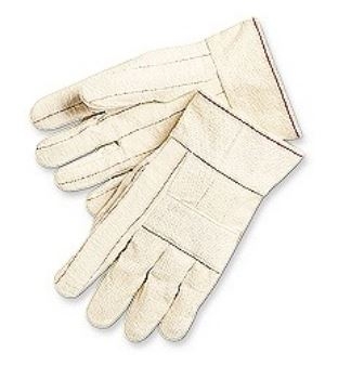 MCR 9124 Hot Mill Knuckle Strap Cotton Glove - Regular Weight