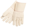 MCR 9124G Hot Mill Knuckle Strap Cotton Glove - Regular Weight - 4-1/2" Gauntlet Cuff
