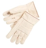 MCR 9124K Hot Mill Knuckle Strap Cotton Glove - Regular Weight - 2-1/2" Band Top