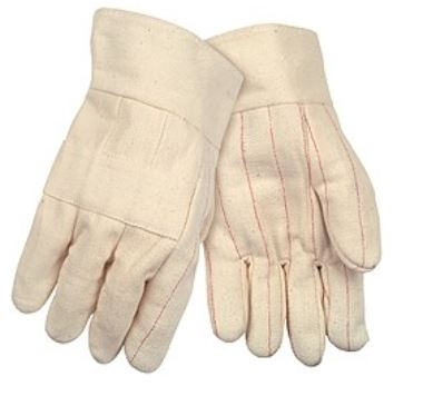 MCR 9124KI Hot Mill Knuckle Strap Cotton Glove - Regular Weight