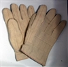 MCR 9136K Hot Mill Knuckle Strap Burlap-Lined Cotton Glove - Heavy Weight Premium Quality - 2-1/2" Band Cuff