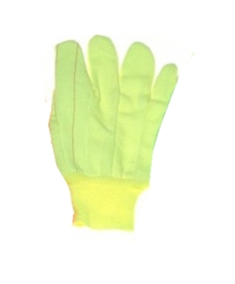Seattle Glove YC020-TC Yellow Double Palm Fluorescent 100% Cotton Corduroy Glove