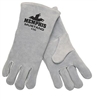 MCR 4700 Mustang Side Leather Welder's Glove - Gray Premium Select Leather