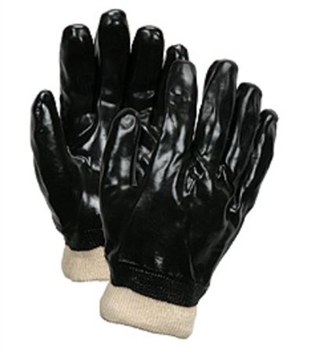 MCR 6100 Standard Single Dipped PVC Glove With Knit Wrist