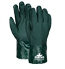 MCR 6412 Nitrile Reinforced Double Dipped PVC Glove With Green 12" Gauntlet