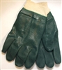 MCR 6420 Nitrile Reinforced Double Dipped PVC Glove With Green Standard Knit Wrist