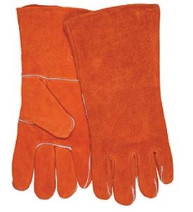 MCR 4300B Shoulder Leather Welder's Gloves - Russet Economy Leather
