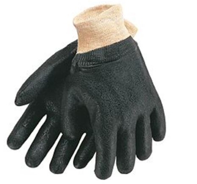 MCR 6500S Double Dipped Textured PVC Glove With Knit Wrist