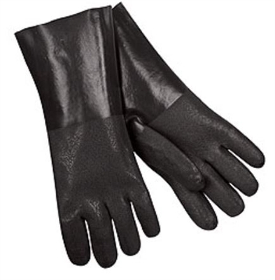 MCR 6514SJ Double Dipped Textured PVC Glove With 14" Gauntlet Cuff Jersey Lining