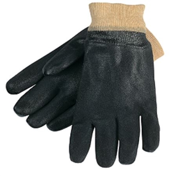 MCR 6520S Standard Double Dipped PVC Glove With Knit Wrist