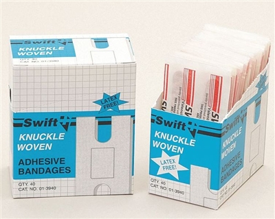 North Safety 013940 Knuckle Woven Adhesive Bandages