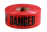 Empire 77-1004 3" x 1000' Red "DANGER" Barricade Tape