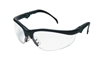 Crews KD310AF Klondike Plus Safety Glasses - Clear Anti-Fog Lens Black Frame