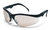 Crews KD319AF Klondike Plus Safety Glasses - Indoor/Outdoor Mirror Anti-Fog Lens Black Frame