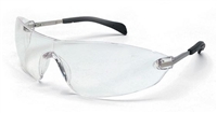 Crews S2110AF Blackjack Anti-Fog Safety Glasses - Clear Lens Chrome Frame