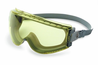 Uvex S3962C Stealth Safety Goggle - Gray/Gray Amber Lens With Neoprene Band
