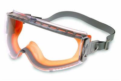 Uvex S39630C Stealth Safety Goggle - Orange/Gray Clear Lens With Neoprene Band