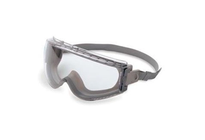 Uvex S39630CI Stealth Safety Goggle - Orange/Gray Clear Lens With Fabric Headband