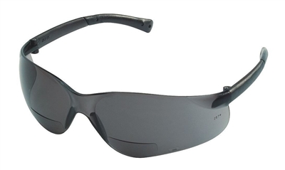 Crews BKH20G BearKat Magnifier Safety Glasses - Gray Lens 2.0 Diopter