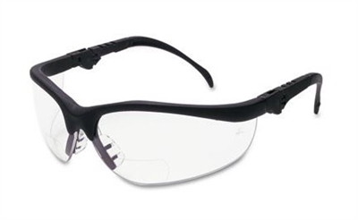 Crews K3H20 Klondike Magnifier Safety Glasses - Clear Lens +2.0 Diopter
