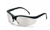 Crews KD119 Klondike Safety Glasses - Indoor/Outdoor Lens Black Frame