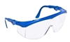 Crews TK120 Tomahawk Safety Glasses - Clear Lens Blue Frame