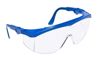Crews TK120 Tomahawk Safety Glasses - Clear Lens Blue Frame