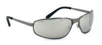 Uvex S2453 Tomcat Metal Frame Safety Glasses - Silver Mirror Lens With Hardcoat Coating