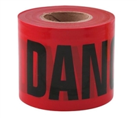 Empire 77-0204 3" x 200' Red "DANGER" Barricade Tape