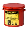 Justrite 09200 2 Gallon Red Spill Control waste can