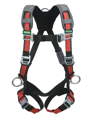 MSA 10105956 Evotech Full Body Harness - Standard Size With Back D-Ring And With Shoulder Padding