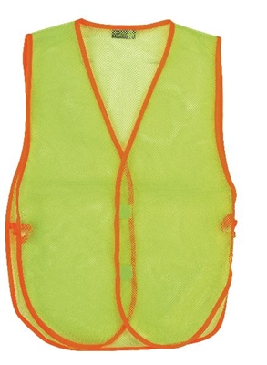 2W International 8028D Green Blaze Mesh Safety Vest
