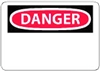 National Marker Company D1EB 10" x 14" Fiberglass OSHA Danger Sign
