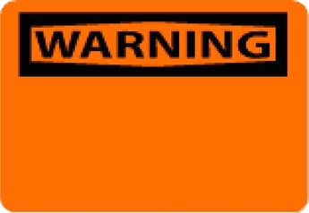 National Marker W1R 7" x 10" Rigid Plastic OSHA Warning Sign