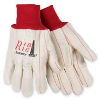Southern Glove UCHF185 Heavy Weight Poly/Cotton Glove - Red Knit Wrist