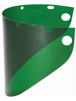 Fibre-Metal 4178DGN High Performance Faceshield Window - 8" x 16-1/2" Green Wide View