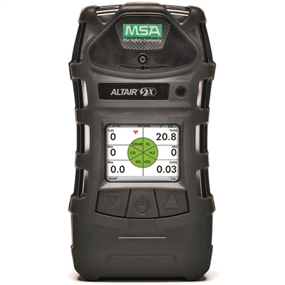 MSA 10116929 Altair 5X Multigas Detector - LEL, O2, CO, H2S, SO2 Color ETL Approved With Probe