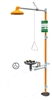 Guardian Equipment GBF1909 Barrier-Free Safety Station With WideArea Eye/Face Wash - Orange ABS Plastic Showerhead And Stainless Steel Bowl