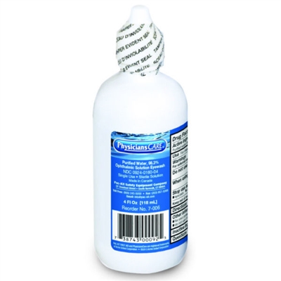 Pac-Kit 7-006 Eye Wash Solution, 4 Ounce Bottle
