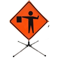 Cortina 07-816-1 QFV-W Single Spring Screwlock Sign Stand